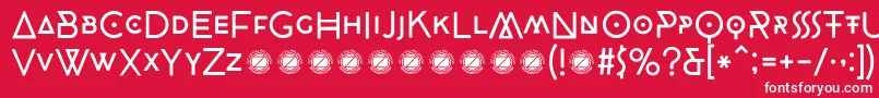 CocobikerRegularTrial Font – White Fonts on Red Background
