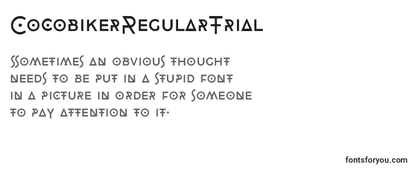 CocobikerRegularTrial Font
