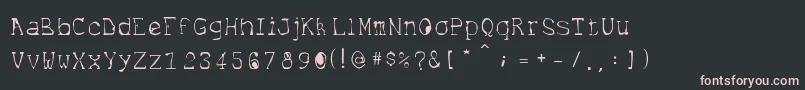 Шрифт Internet – розовые шрифты на чёрном фоне