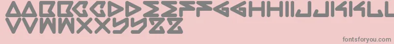 フォントRecBold – ピンクの背景に灰色の文字