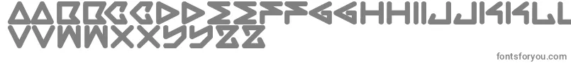 フォントRecBold – 白い背景に灰色の文字