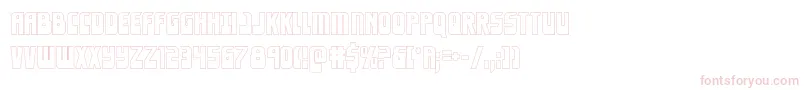 Eldebaranout Font – Pink Fonts on White Background