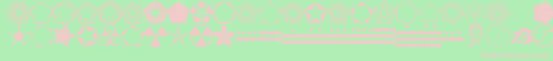 FnordPodge Font – Pink Fonts on Green Background