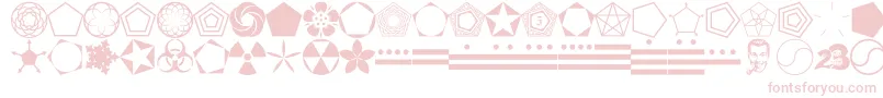 FnordPodge-Schriftart – Rosa Schriften