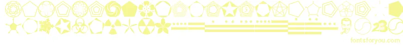フォントFnordPodge – 黄色のフォント