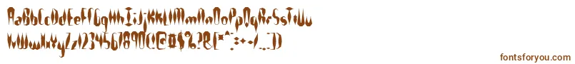 Шрифт Quillexs – коричневые шрифты на белом фоне