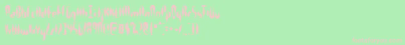 Quillexs Font – Pink Fonts on Green Background