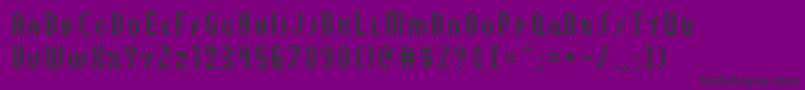 AuxDotbitcCondSmallcaps Font – Black Fonts on Purple Background