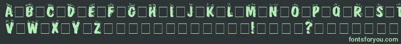 フォントFirebugCapsSsi – 黒い背景に緑の文字