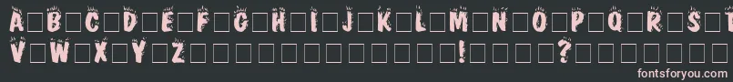 FirebugCapsSsi Font – Pink Fonts on Black Background