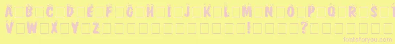 FirebugCapsSsi Font – Pink Fonts on Yellow Background
