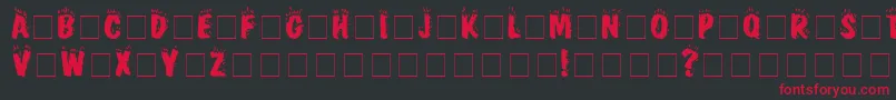 FirebugCapsSsi Font – Red Fonts on Black Background