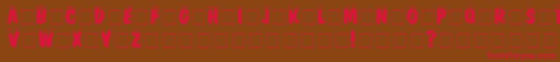 FirebugCapsSsi Font – Red Fonts on Brown Background