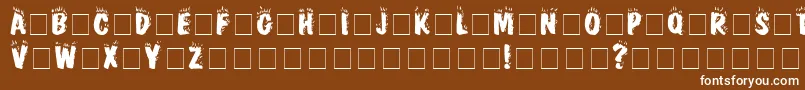 フォントFirebugCapsSsi – 茶色の背景に白い文字