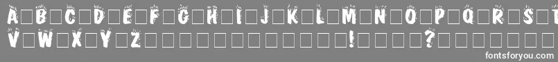 FirebugCapsSsi Font – White Fonts on Gray Background