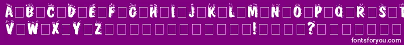 フォントFirebugCapsSsi – 紫の背景に白い文字