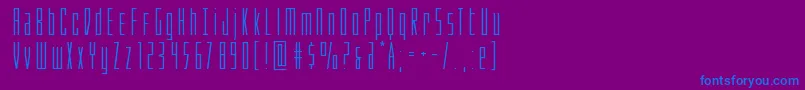 Phantaconexpand Font – Blue Fonts on Purple Background