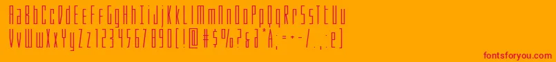Phantaconexpand Font – Red Fonts on Orange Background