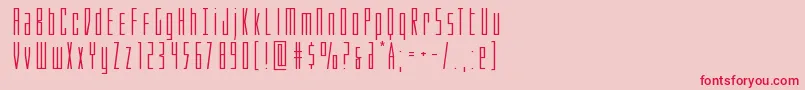 Phantaconexpand-Schriftart – Rote Schriften auf rosa Hintergrund