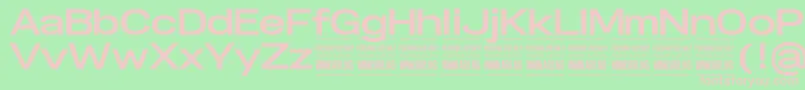 SpecifypersonalExpbold Font – Pink Fonts on Green Background