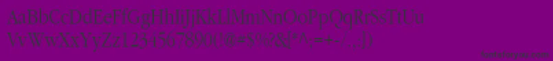 ClassicRussianPlain Font – Black Fonts on Purple Background