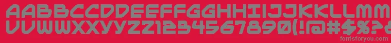 MainframeBbBold Font – Gray Fonts on Red Background