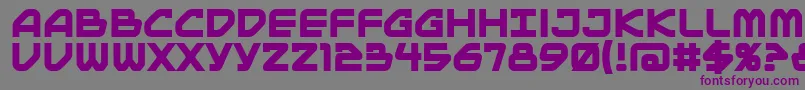 Шрифт MainframeBbBold – фиолетовые шрифты на сером фоне