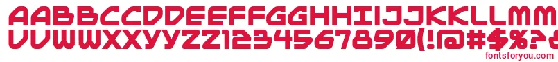 フォントMainframeBbBold – 赤い文字