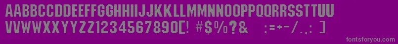 フォントEmlenton – 紫の背景に灰色の文字