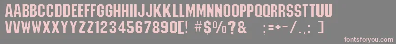 Emlenton Font – Pink Fonts on Gray Background