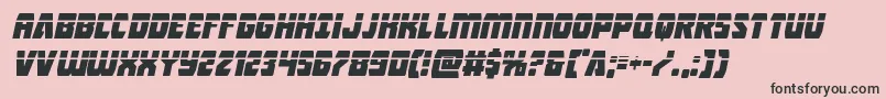 Intergalacticlaserital Font – Black Fonts on Pink Background