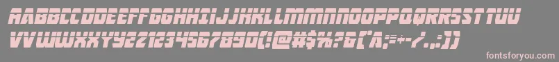 Intergalacticlaserital Font – Pink Fonts on Gray Background