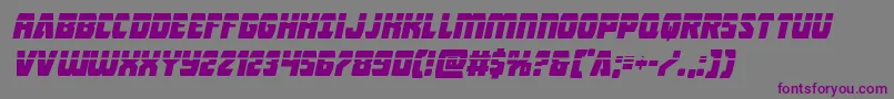 Intergalacticlaserital-fontti – violetit fontit harmaalla taustalla