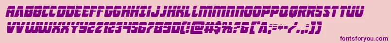 Intergalacticlaserital Font – Purple Fonts on Pink Background