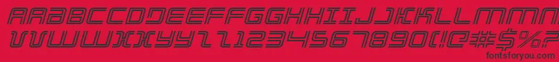 Elecdayei Font – Black Fonts on Red Background