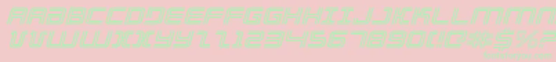 Elecdayei Font – Green Fonts on Pink Background