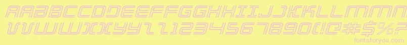 Elecdayei Font – Pink Fonts on Yellow Background