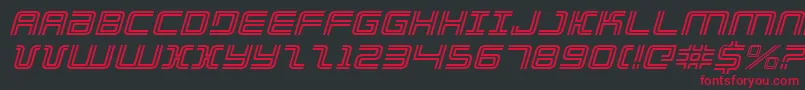 Elecdayei Font – Red Fonts on Black Background