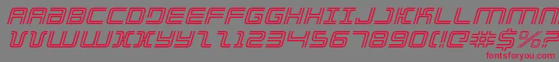Elecdayei Font – Red Fonts on Gray Background