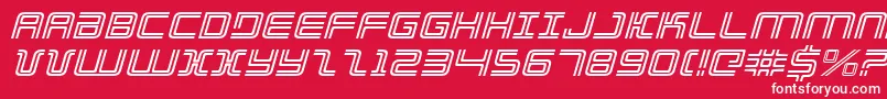 Elecdayei Font – White Fonts on Red Background
