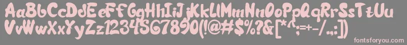 SiBrot Font – Pink Fonts on Gray Background