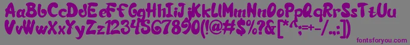 SiBrot Font – Purple Fonts on Gray Background