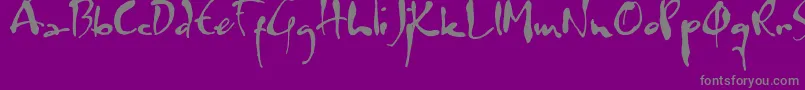 Шрифт Watermark – серые шрифты на фиолетовом фоне