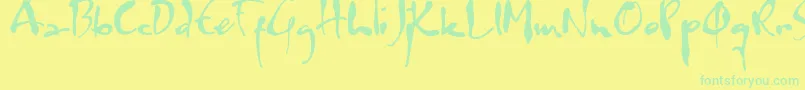 Lisätietoja Watermark-fontista Watermark-fontti – vihreät fontit keltaisella taustalla