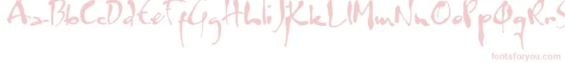 Watermark Font – Pink Fonts on White Background