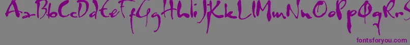 Watermark-Schriftart – Violette Schriften auf grauem Hintergrund