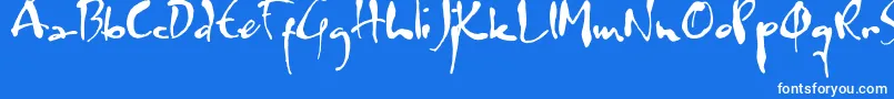 Weitere Informationen zur Watermark-Schriftart Watermark-Schriftart – Weiße Schriften auf blauem Hintergrund