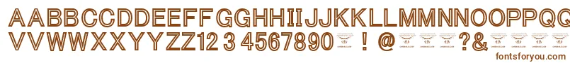 ThacoolkidzBlack Font – Brown Fonts on White Background