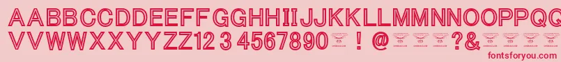 ThacoolkidzBlack Font – Red Fonts on Pink Background