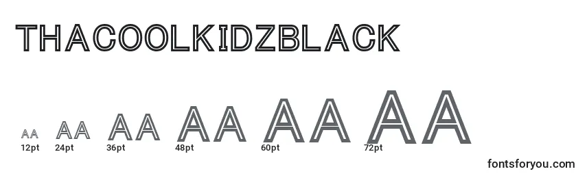 Размеры шрифта ThacoolkidzBlack (42321)